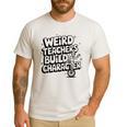 Weird Teachers Build Character School Pun Men's Casual T-Shirt White Weird Teachers Build Character School Pun Men's Casual T-Shirt White
