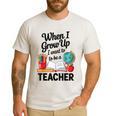 When I Grow Up I Want To Be Teacher Kids Men's Casual T-Shirt White