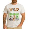 Wild About 1st Grade Teacher Student First Grade Zoo Safari Men's Casual T-Shirt White Wild About 1st Grade Teacher Student First Grade Zoo Safari Men's Casual T-Shirt White