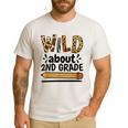 Wild About 2Nd Grade School Grade Teacher Men's Casual T-Shirt White Wild About 2Nd Grade School Grade Teacher Men's Casual T-Shirt White