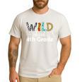 Wild About 4th Grade First Day Of School Teacher Student Men's Casual T-Shirt White Wild About 4th Grade First Day Of School Teacher Student Men's Casual T-Shirt White