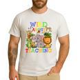 Wild About Teaching Safari Jungle School Teacher Men's Casual T-Shirt White