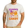 Will Trade Students For Candy Shirt Fun Candy Corn Teacher Men's Casual T-Shirt White Will Trade Students For Candy Shirt Fun Candy Corn Teacher Men's Casual T-Shirt White