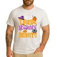 Will Trade Students For Donuts Halloween Teacher Men's Casual T-Shirt White