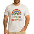 The Wonder Of Teaching Is Watching Caterpillars Teacher Men's Casual T-Shirt White