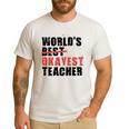 World's Best Okayest Teacher ACY025a For Men Women Men's Casual T-Shirt White World's Best Okayest Teacher ACY025a For Men Women Men's Casual T-Shirt White