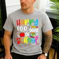 100th Day Of School Teachers Kids Girls Child Happy 100 Days Men's Casual T-Shirt Sport Grey 100th Day Of School Teachers Kids Girls Child Happy 100 Days Men's Casual T-Shirt Sport Grey