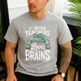1st Grade Teachers Love Brains Shirt Halloween Teacher Men's Casual T-Shirt Sport Grey 1st Grade Teachers Love Brains Shirt Halloween Teacher Men's Casual T-Shirt Sport Grey