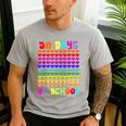 50 Days Of School Hearts Teacher Happy 50th Day Of School Men's Casual T-Shirt Sport Grey