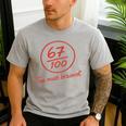 6 7 Brainrot Elementary Teacher Meme 67 Six Seven Men's Casual T-Shirt Sport Grey 6 7 Brainrot Elementary Teacher Meme 67 Six Seven Men's Casual T-Shirt Sport Grey