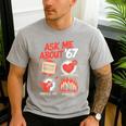 67 History Teacher Teacher 6 7 Overuse '67 Men's Casual T-Shirt Sport Grey
