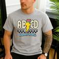 ABCD Highway To Spell Pencil Teacher & Student Font Me Men's Casual T-Shirt Sport Grey