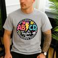 ABCD The Teacher Tour Back To School First Day Of School Men's Casual T-Shirt Sport Grey ABCD The Teacher Tour Back To School First Day Of School Men's Casual T-Shirt Sport Grey