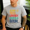 Admit It You Low Key Love ELA Bruh First Day School Teacher Men's Casual T-Shirt Sport Grey