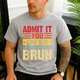 Admit It You Low Key Love Technology Bruh Teacher Kid Men's Casual T-Shirt Sport Grey Admit It You Low Key Love Technology Bruh Teacher Kid Men's Casual T-Shirt Sport Grey