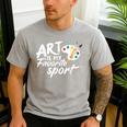 Art Is My Favorite Sport Artist Art Lover Teacher Men's Casual T-Shirt Sport Grey Art Is My Favorite Sport Artist Art Lover Teacher Men's Casual T-Shirt Sport Grey