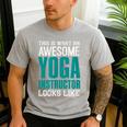This Is What An Awesome Yoga Instructor Yoga Teacher Men's Casual T-Shirt Sport Grey This Is What An Awesome Yoga Instructor Yoga Teacher Men's Casual T-Shirt Sport Grey