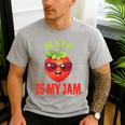 Back To School Math Is My Jam Math Teacher Men's Casual T-Shirt Sport Grey Back To School Math Is My Jam Math Teacher Men's Casual T-Shirt Sport Grey