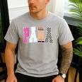 Back To School Teacher Para Preppy Checkered Para Life Men's Casual T-Shirt Sport Grey Back To School Teacher Para Preppy Checkered Para Life Men's Casual T-Shirt Sport Grey
