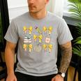 Back To School Yellow Bows Book Coffee Leopard Apple Teacher Men's Casual T-Shirt Sport Grey Back To School Yellow Bows Book Coffee Leopard Apple Teacher Men's Casual T-Shirt Sport Grey