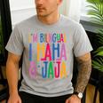 I Am Bilingual I Haha And Jaja Latina Latino Spanish Teacher Men's Casual T-Shirt Sport Grey I Am Bilingual I Haha And Jaja Latina Latino Spanish Teacher Men's Casual T-Shirt Sport Grey