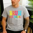 Bruh We Back Teacher First Day Of School Back To School Men's Casual T-Shirt Sport Grey