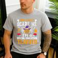 You Can't Scare Me I'm A Special Education Teacher Halloween Men's Casual T-Shirt Sport Grey