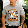 You Can't Scare Me I Teach 6th Grade Retro Teacher Halloween Men's Casual T-Shirt Sport Grey