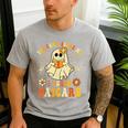 You Can’t Scare Me I Teach Daycare Teacher Halloween Ghost Men's Casual T-Shirt Sport Grey