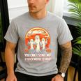 You Can't Scare Me I Teach Middle School Teacher Halloween Men's Casual T-Shirt Sport Grey