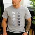 Cat Themed Artist Value Scale Educational Art Teacher Men's Casual T-Shirt Sport Grey Cat Themed Artist Value Scale Educational Art Teacher Men's Casual T-Shirt Sport Grey