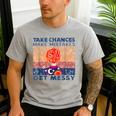 Take Chances Make Mistakes Get Messy Vintage Teacher Life Men's Casual T-Shirt Sport Grey Take Chances Make Mistakes Get Messy Vintage Teacher Life Men's Casual T-Shirt Sport Grey