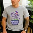 Chemistry Teacher Halloween Shirt School POTION MASTER Men's Casual T-Shirt Sport Grey