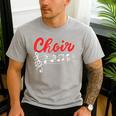 Choir Chorister Choir Teacher Choir Director Men's Casual T-Shirt Sport Grey Choir Chorister Choir Teacher Choir Director Men's Casual T-Shirt Sport Grey