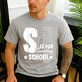 Christian Teacher S Is For Sunday School Essentials Men's Casual T-Shirt Sport Grey