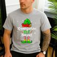 Christmas Kindergarten Elf Squad Teacher Student Men's Casual T-Shirt Sport Grey Christmas Kindergarten Elf Squad Teacher Student Men's Casual T-Shirt Sport Grey