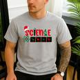 Christmas Science Teacher Santa Educator Chemical Elements Men's Casual T-Shirt Sport Grey