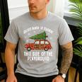 Christmas Teacher Squad Festive Car Tree Lights Xmas Men's Casual T-Shirt Sport Grey