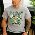 My Class Is Full Of Lucky Charms St Patricks Day Teacher Men's Casual T-Shirt Sport Grey