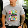 Color The World With Kindness Teacher Back To School Men's Casual T-Shirt Sport Grey Color The World With Kindness Teacher Back To School Men's Casual T-Shirt Sport Grey