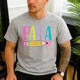 Colorful PARA Teacher Paraprofessional Cute Pencil Men's Casual T-Shirt Sport Grey Colorful PARA Teacher Paraprofessional Cute Pencil Men's Casual T-Shirt Sport Grey
