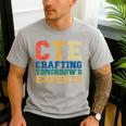 CTE Teacher Education Career Technical Men's Casual T-Shirt Sport Grey CTE Teacher Education Career Technical Men's Casual T-Shirt Sport Grey