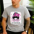 CTE Teacher In October We Wear Pink Breast Cancer Awareness Men's Casual T-Shirt Sport Grey CTE Teacher In October We Wear Pink Breast Cancer Awareness Men's Casual T-Shirt Sport Grey