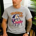 Cute Elementary School Student Dog Teacher's Pet Men's Casual T-Shirt Sport Grey Cute Elementary School Student Dog Teacher's Pet Men's Casual T-Shirt Sport Grey