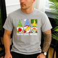 Cute Gnomes Teach Love And Inspire Back To School Teacher Men's Casual T-Shirt Sport Grey