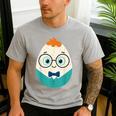 Cute Good Egg Teacher Halloween Costume Food Group Men's Casual T-Shirt Sport Grey