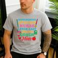 Cute Principal Nurse Lunch Lady Teacher Coach Homeschool Mom Men's Casual T-Shirt Sport Grey