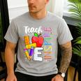 Cute Teach Love And Inspire Men Women Teacher Men's Casual T-Shirt Sport Grey Cute Teach Love And Inspire Men Women Teacher Men's Casual T-Shirt Sport Grey