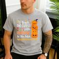 Cute Teacher Halloween For Women Men Teacher Pumpkin Men's Casual T-Shirt Sport Grey
