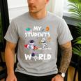 Cute Teacher My Students Are Out-Of This World Space Men's Casual T-Shirt Sport Grey Cute Teacher My Students Are Out-Of This World Space Men's Casual T-Shirt Sport Grey